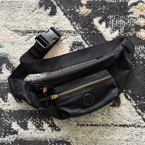 Tory Burch Black Nylon Belt Bag Fanny Pack NWOT